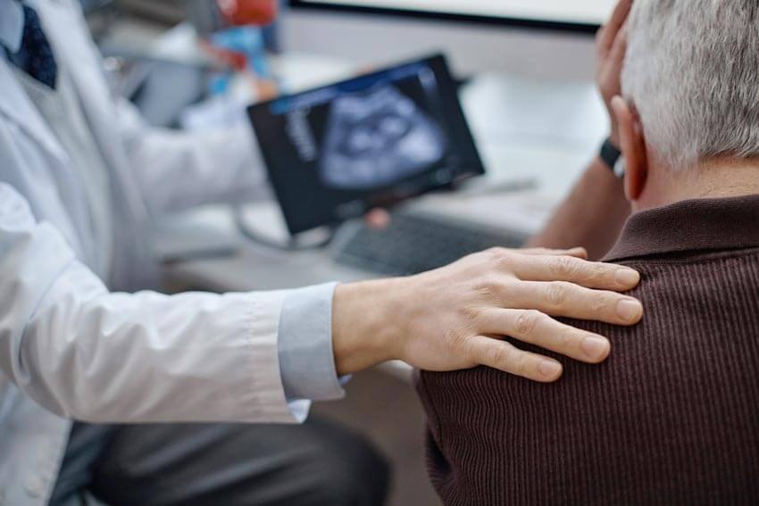 Paziente a cui è stato diagnosticato un tumore ai testicoli.