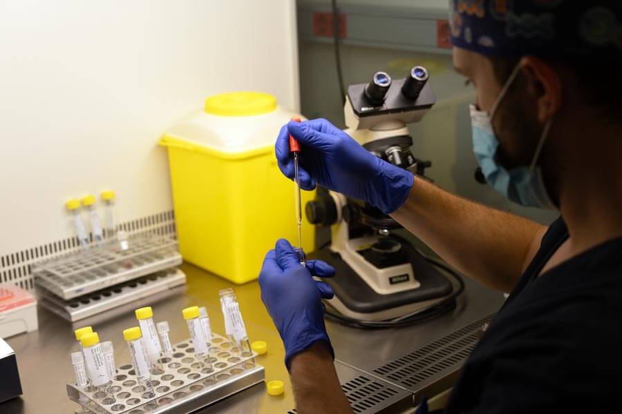 Sperm preparation in the IVF-Life laboratory
