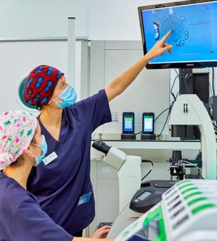 Embryologen im IVF-Life-Labor