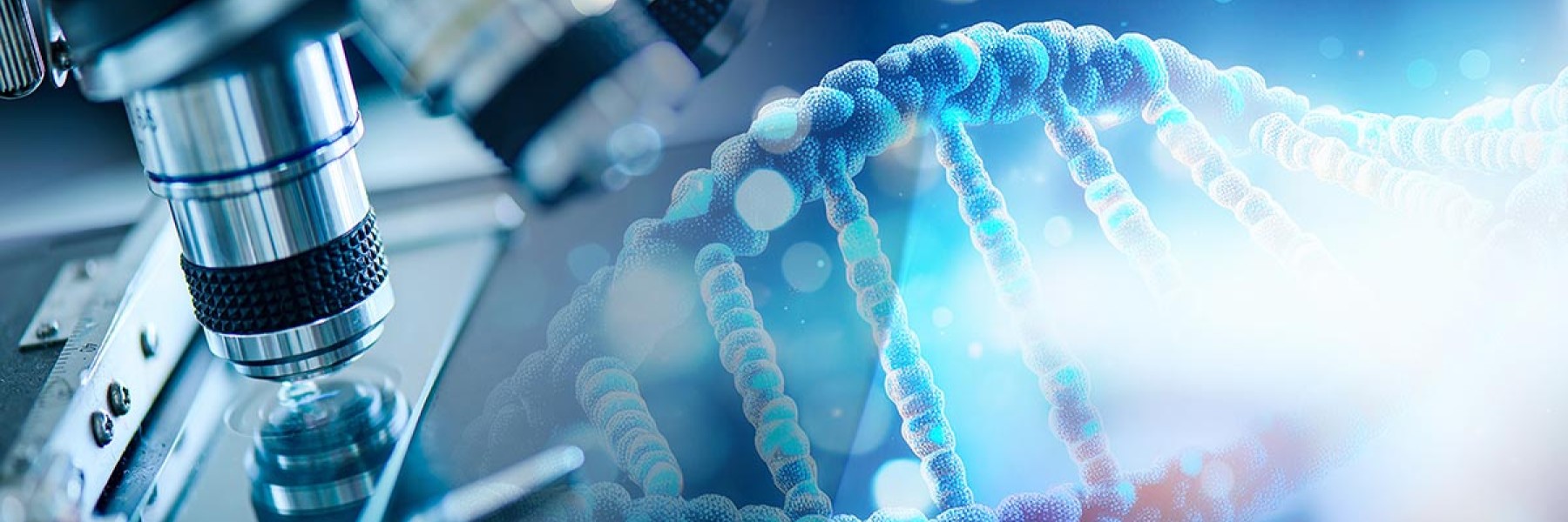 Microscopio y cariotipo de fertilidad