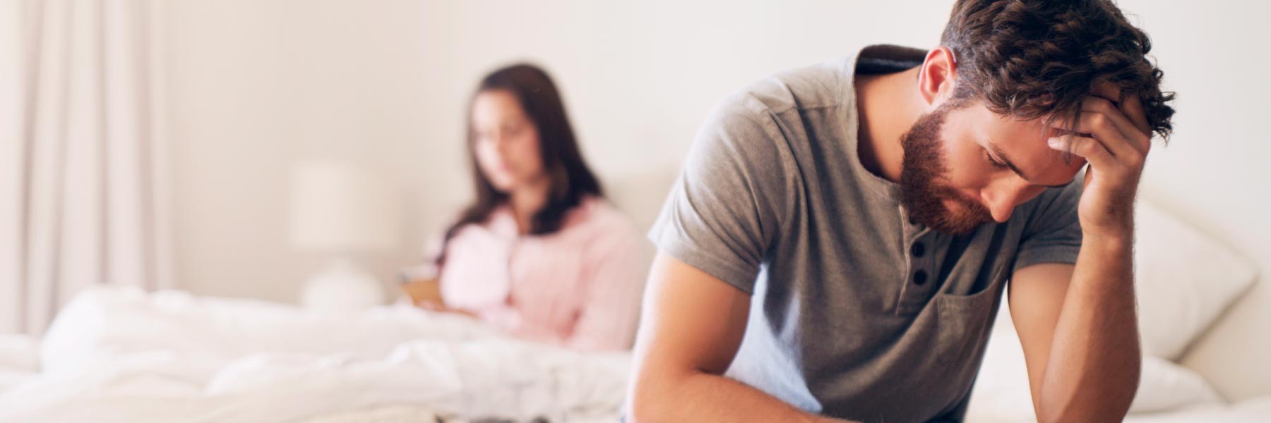 Hombre con factor masculino como causa de su infertilidad